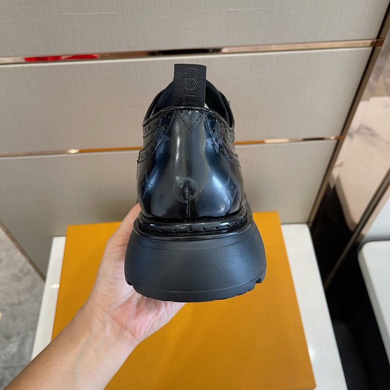 LV 볼드 레이스업 가죽 캐주얼 슈즈 001-186138
