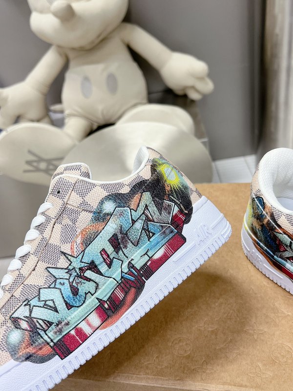 LV 협업 나이키 AJ1 로우 클래식 농구화 001-186143