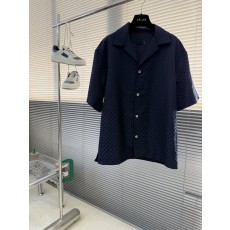 남성 자카드 반팔 셔츠 Dandy Monogram 패턴 001-186230