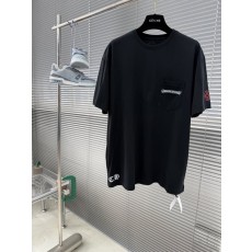 크롬하츠 로고 프린트 라운드 넥 티셔츠 001-186244