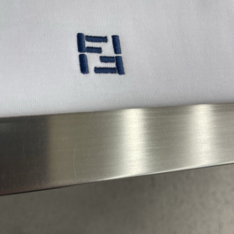 FEND 더블 F 자수 로고 반팔 티셔츠 001-186303
