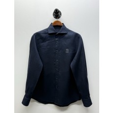 BC 자수 장식 리넨 셔츠 001-186326