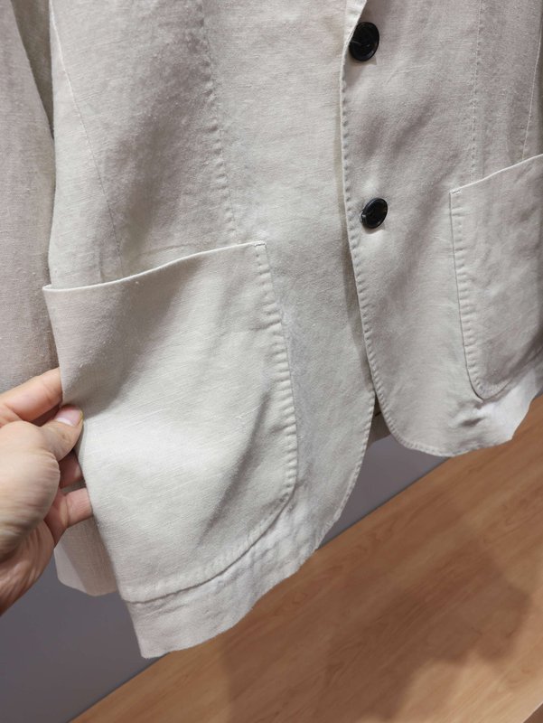 제냐 ZEGNA 남성 리넨 긴팔 정장 재킷 001-186343