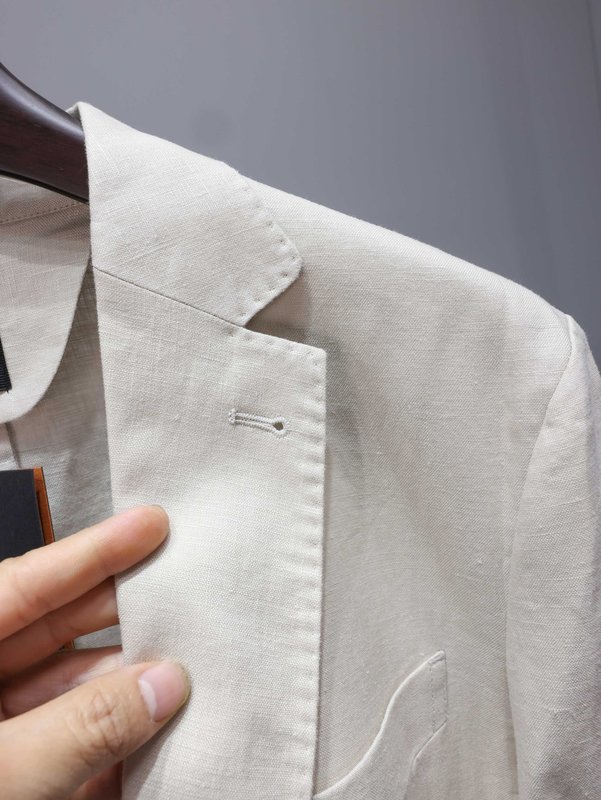 제냐 ZEGNA 남성 리넨 긴팔 정장 재킷 001-186343