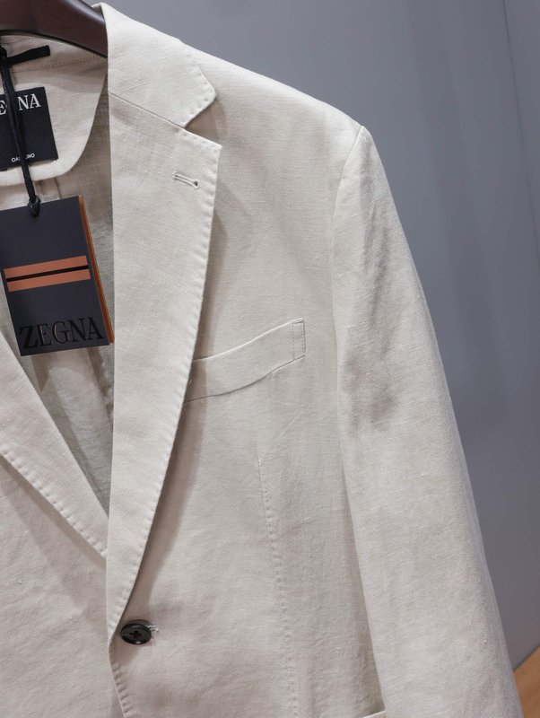 제냐 ZEGNA 남성 리넨 긴팔 정장 재킷 001-186343