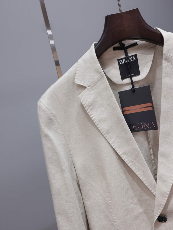 제냐 ZEGNA 남성 리넨 긴팔 정장 재킷 001-186343