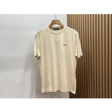 앞면 레터 프린팅 디자인 반팔 티셔츠 001-186349