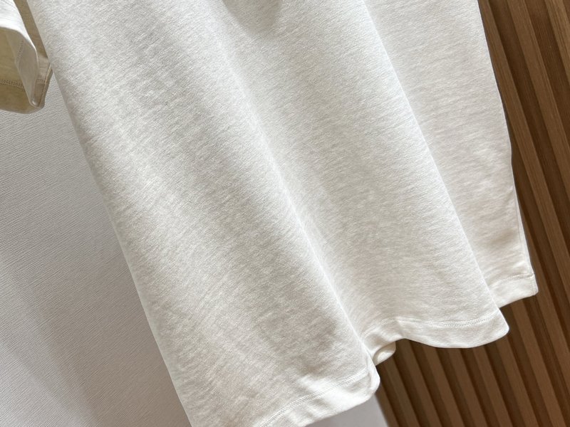 인버티드 레터 순면 반팔 티셔츠 001-186351