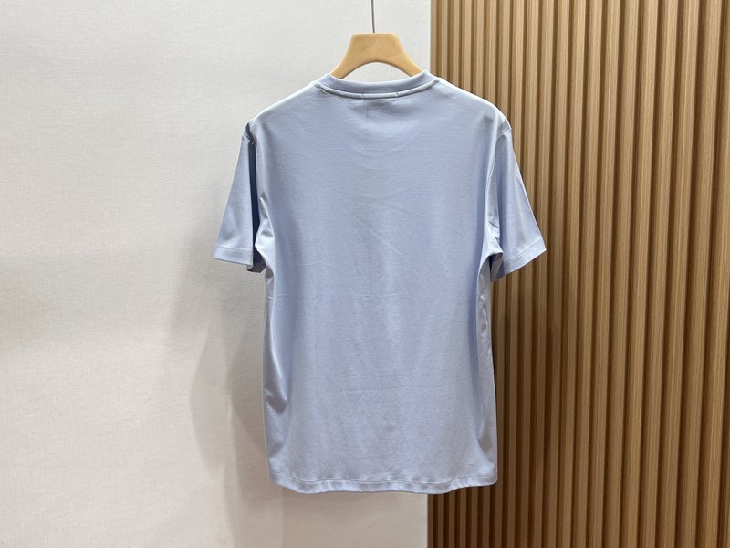 LP 가슴 로고 패턴 캐주얼 반팔 티셔츠 001-186353