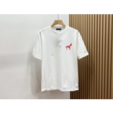 말 로고 프린트 루즈핏 반팔 티셔츠 001-186355
