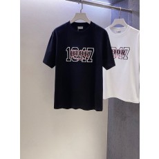 1947 입체 스팽글 자수 반팔 티셔츠 001-186394