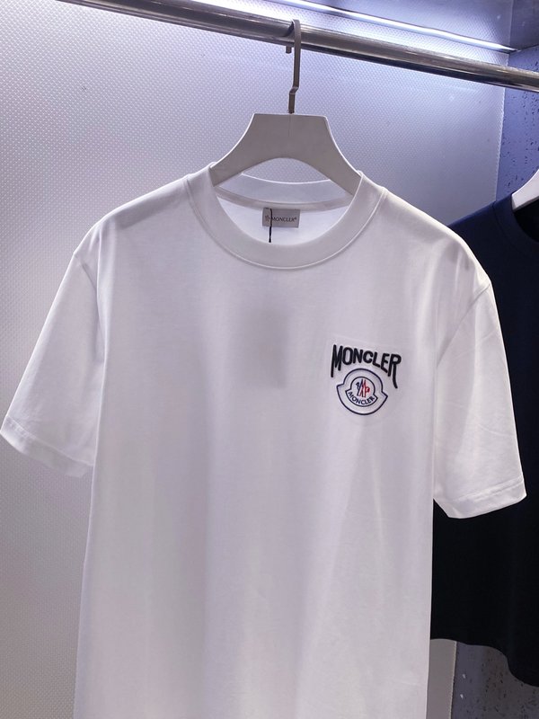 클래식 로고 레터 자수 루즈핏 티셔츠 001-186396