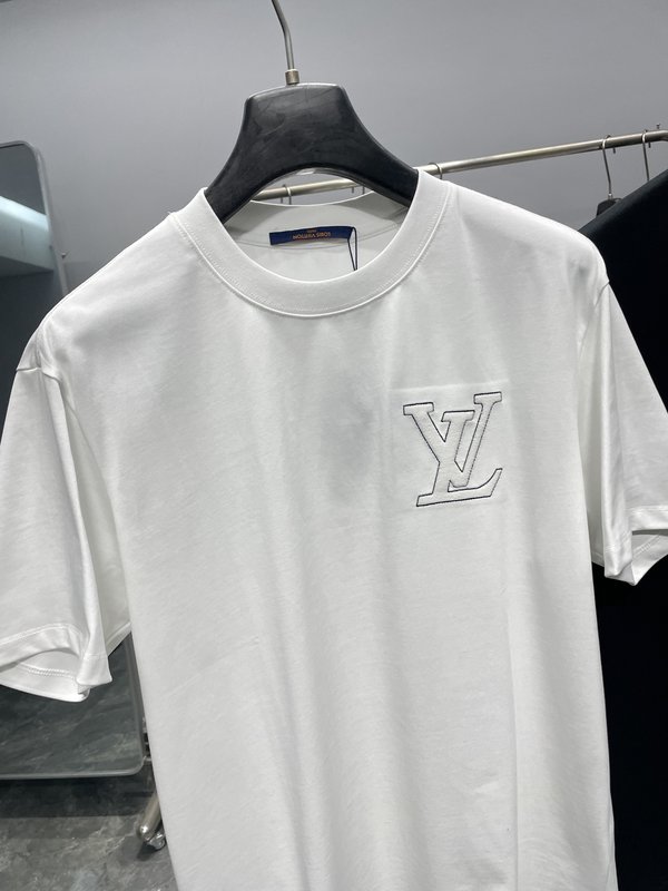 LV26SS 춘하 니트 면 로고 프린트 티셔츠 001-186408