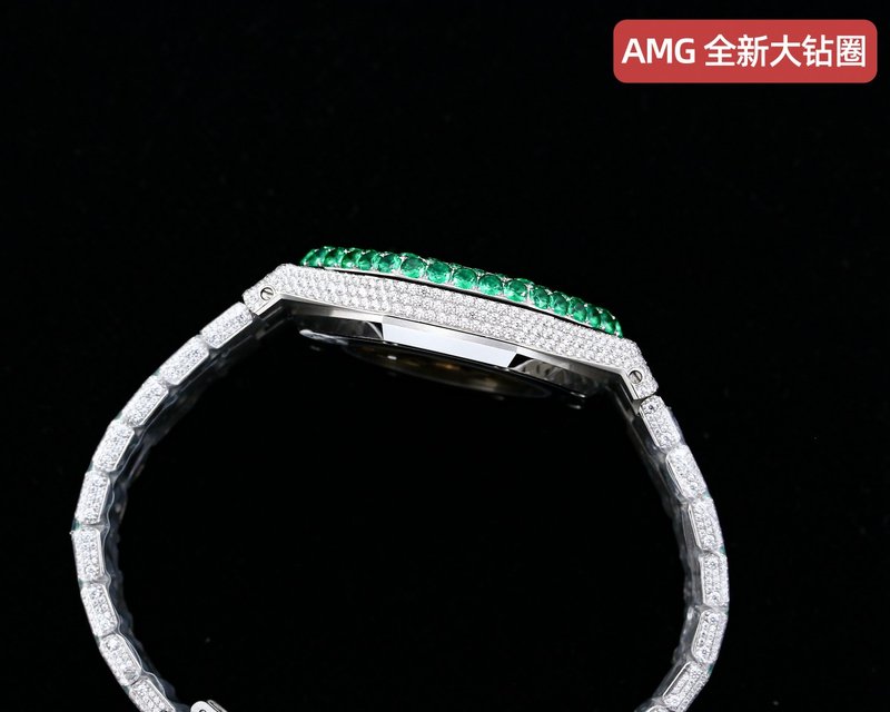 오데마 피게 로얄 오크 풀세팅 다이아몬드 오토매틱 시계 001-186980