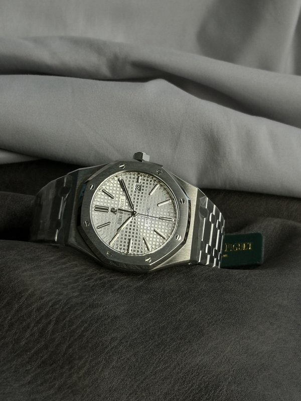 오데마 피게 로얄 오크 스틸 오토매틱 시계 001-187197