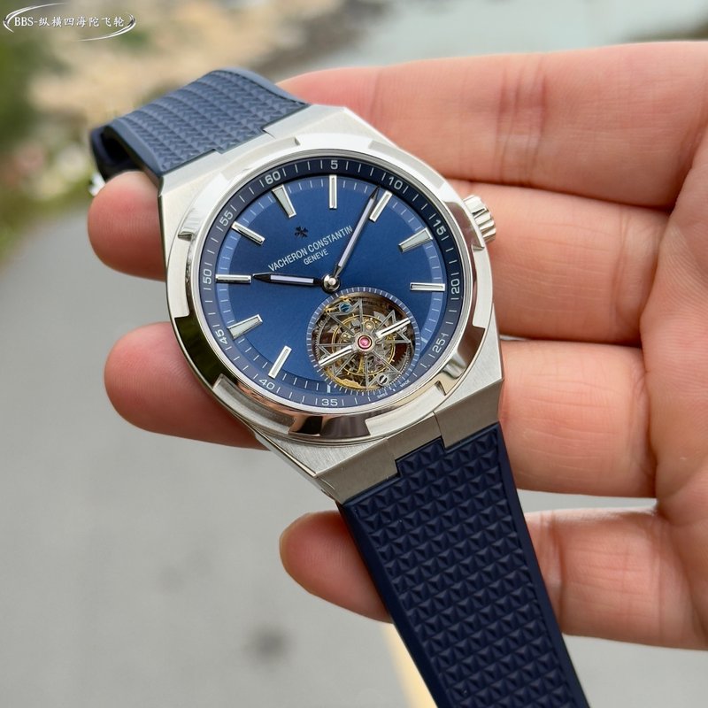 바쉐론 콘스탄틴 오버시스 투르비옹 스틸 워치 001-187587