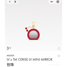 루이 체리 미니 미러 백 장식 키홀더 001-187776