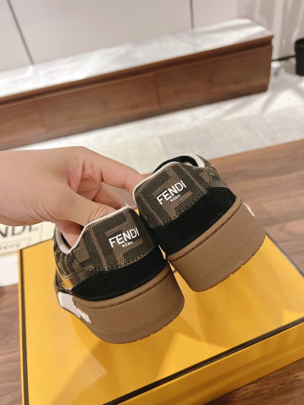 펜디 커플 레트로 캐주얼 스니커즈 001-187878