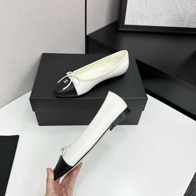 클래식 투톤 슬링백 발레슈즈 001-187997