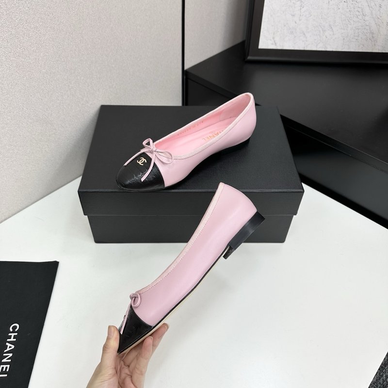 클래식 투톤 슬링백 발레리나 슈즈 001-188002