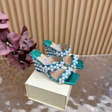 지미추 다이아몬드 스팽클 뾰족구두 힐 샌들 001-188117