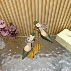 지미추 스네이크 프린트 가죽 뾰족구두 힐 샌들 001-188133