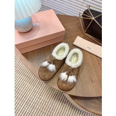 미우미우 프링지 퍼 로퍼 부츠 001-188333