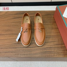로로피아나 빈티지 핸드스티치 가죽 로퍼 001-188539