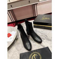 크리스찬 루부탱 레오파드 프린트 앵클부츠 001-188929