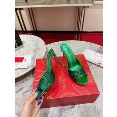 오픈 토 라인스톤 하이힐 뮬 001-188937