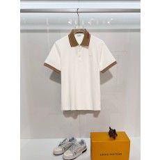 버버리 클래식 컬러 블록 칼라 반팔 폴로 셔츠 001-189077