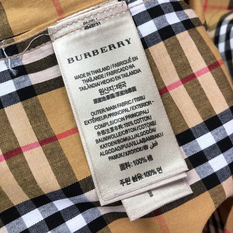 버버리 클래식 체크 반팔 셔츠 001-189212