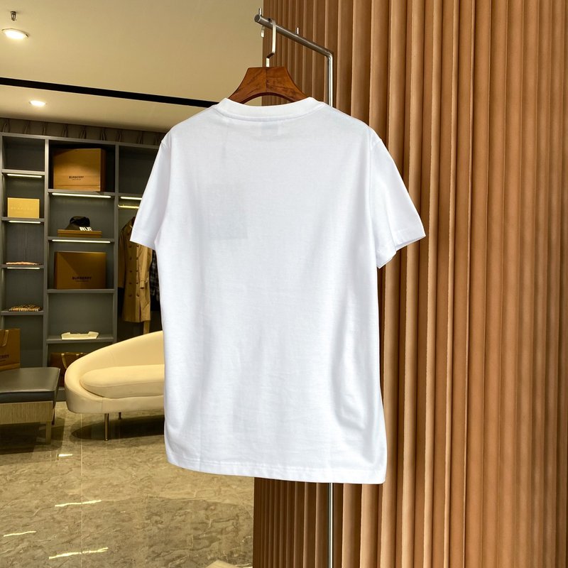 버버리 TB 로고 패턴 코튼 루즈핏 반팔 티셔츠 001-189276