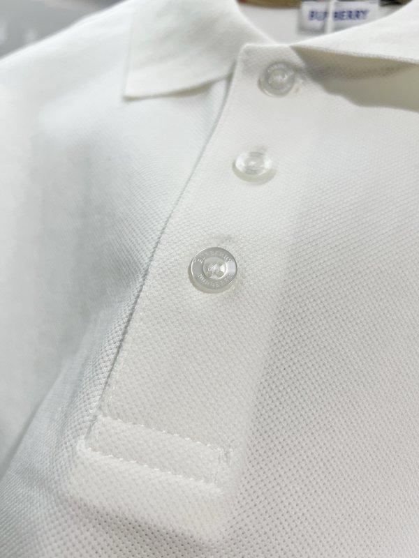 버버리 자수 하트 로프 레터 심플 캐주얼 폴로 셔츠 001-189329