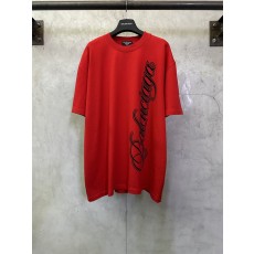 발렌시아가 플록 프린트 반팔 티셔츠 001-189361