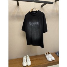 발렌시아가 워싱 빈티지 프린팅 루즈핏 티셔츠 001-189376