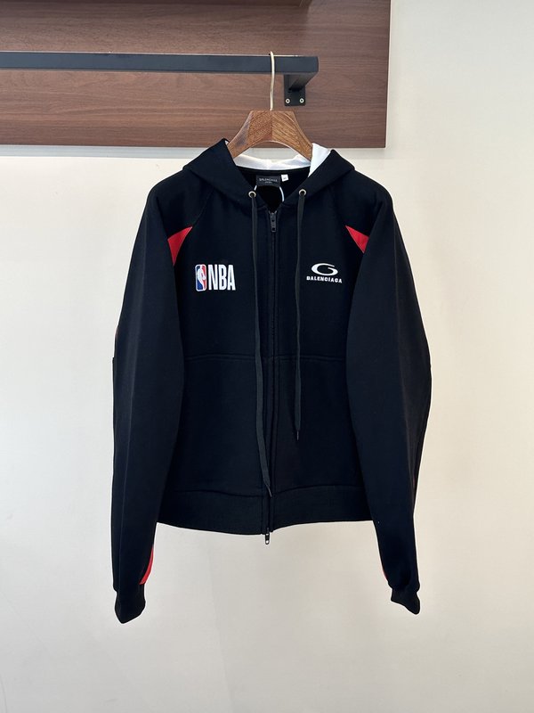 발렌시아가 NBA 콜라보 플리스 후드 자켓 001-189397