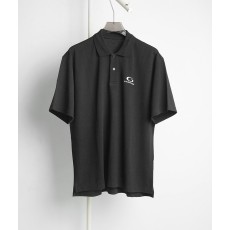 발렌시아가 블랙 로고 오버사이즈 폴로 셔츠 001-189402