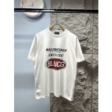 발렌시아가 디자이너 시리즈 레트로 엠보싱 반팔 티셔츠 001-189438
