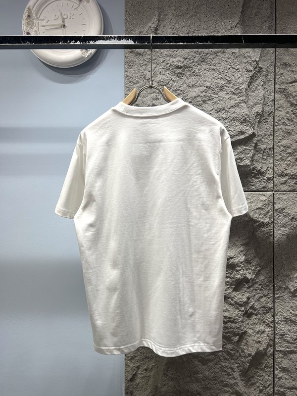 발렌시아가 디자이너 시리즈 레트로 엠보싱 반팔 티셔츠 001-189438
