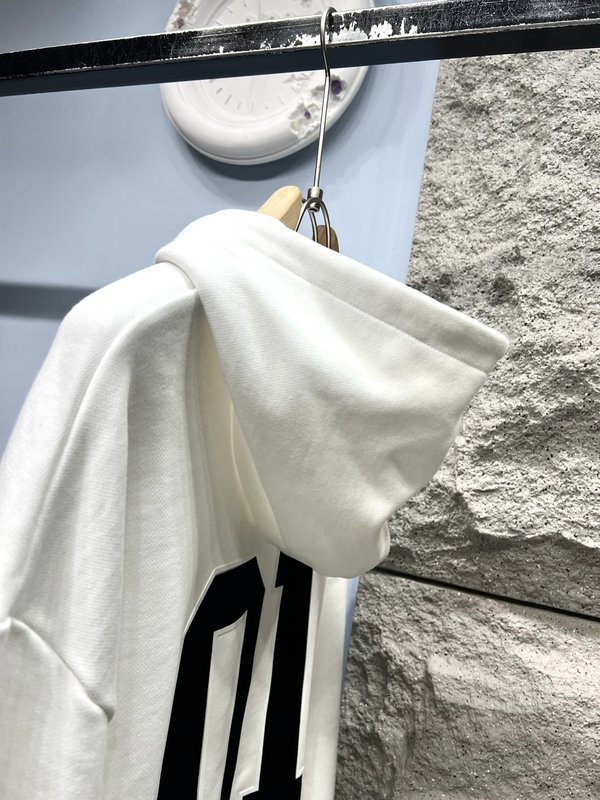 발렌시아가 01 프린팅 후드 티셔츠 001-189455