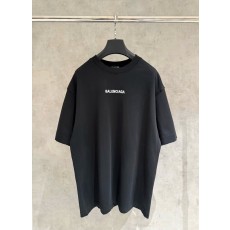 발렌시아가 로고 자수 반팔 티셔츠 001-189538