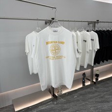 스톤아일랜드 라운드넥 반팔 티셔츠 유니섹스 루즈핏 001-189623