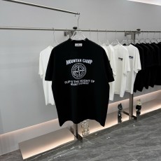 스톤 아일랜드 라운드넥 반팔 티셔츠 유니섹스 루즈핏 001-189624
