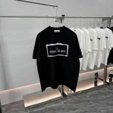 스톤아일랜드 라운드넥 반팔 티셔츠 유니섹스 루즈핏 001-189626