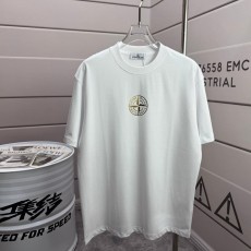 스톤아일랜드 클래식 로고 금박 반팔 티셔츠 001-189638