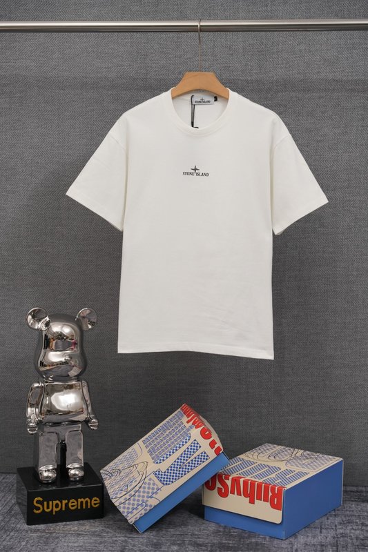 스톤아일랜드 기본형 중량감 순면 반팔 티셔츠 001-189758