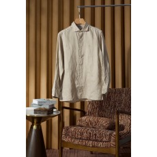 Kiton 자수 포인트 리넨 긴팔 셔츠 001-189866
