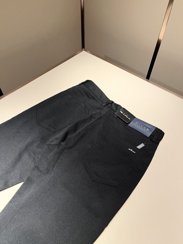 Kiton 남성 프리미엄 캐주얼 슬림핏 롱팬츠 001-189875