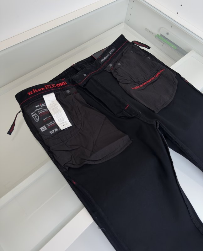 Kiton 남성 비즈니스 캐주얼 슬림핏 데님 팬츠 001-189878